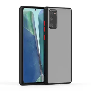 适用于小米Redmi Note 10 Pro手机壳的皮肤友好橡胶防震TPU保险杠半透明哑光磨砂后盖