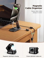 Petit organisateur de câble magnétique étanche PC et Silicone USB Data Clip Wire Holder pour chargeur casque écouteurs sac de rangement
