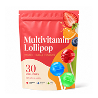 OLLI Groothandel Private Label Multivitamine Lollies Gemengde Fruit Smaak Vitamine C Vitamine B12 Kinderen Immuniteit Hersenen Energie Ondersteuning