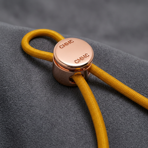 Fashion Metal <b>Spring</b> Lanyard Elastic Zinc Alloy <b>Toggle</b> Hardware Drawstring Rope Garment Round Cord Lock Stopper 2 Holes - Product Image 1