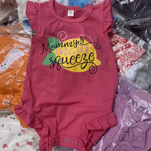 Ropa de bebé barata para recién nacidos, niñas y niños, de verano, al por mayor, de China, en liquidación, tipo pelele y overol para bebés. - Product Image 2