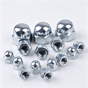 Tuerca hexagonal de acero al carbono premium GB923, tuerca de acorn placaada en zinc, tuerca abovedada, ferretería para construcción - Product Image 5