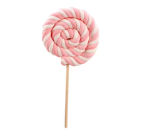 Grande sucette en guimauve 35g, bonbons multicolores en forme de dessin animé, collations pour enfants, cadeaux de la Saint-Valentin, vente en gros en sachet