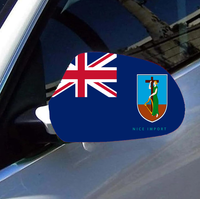 Housse de protection pour rétroviseur de voiture avec drapeau de la Jamaïque (ensemble de 2 pièces), tissu extensible avec bords renforcés, style patriotique