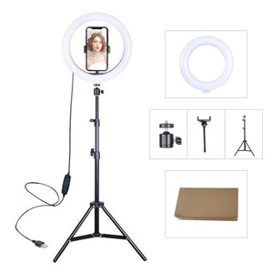 Lumière circulaire de 10 pouces (26 cm), lumière LED pour diffusion en direct sur internet, lumière de beauté pour la <span class=keywords><strong>photographie</strong></span>, lumière de maquillage - Product Image 3