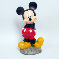 Statue de bienvenue vintage en résine 3D sur le thème des souris anime, personnalisable en couleur, pour jardin extérieur
