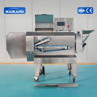 Máquina Cortadora de Frutas y Verduras Multifuncional de Gran Capacidad, Continua, de Acero Inoxidable SUS304, para Triturar Patatas y Espinacas