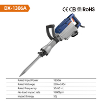 Marteau perforateur rotatif industriel 1650W, 1600 battements par minute, 50/60Hz, perceuse électrique avec moteur sans balais et construction en acier inoxydable