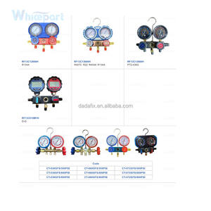 Vários modelos Ar condicionado Refrigeração Brass Valve Body Brass <span class=keywords><strong>Manifold</strong></span> <span class=keywords><strong>Gauge</strong></span> <span class=keywords><strong>Set</strong></span> R410A R134A R22 R404A - Product Image 3