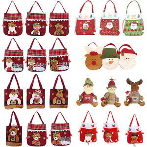 Christmas Gift Candy Bag <b>Drawstring</b> <b>Pouches</b> Christmas Cotton Bag Reindeer Santa Sacks Christmas Gift Bags - Product Image 5