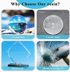 LSY 1:1 16oz, cepat menyembuhkan tahan panas untuk Casting lapisan seni DIY kerajinan perhiasan kayu meja atas pelestarian bunga - Product Image 2