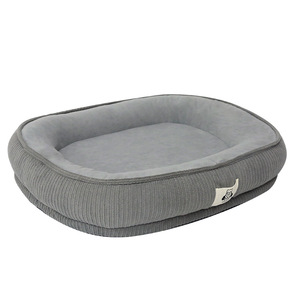 <b>Dog</b> <b>Bed</b> Oval Shape Extra Thick Warm Polyester Fiber Fill Four Seasons Use For <b>Dogs</b> - Product Image 1