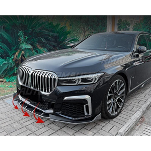 สปอยเลอร์กันชนหน้ารถยนต์ ชิ้นส่วนตกแต่งสำหรับ BMW ซีรีส์ 7 G11 G12 LCI M Sport 2019-2022 อุปกรณ์เสริมกันชน - Product Image 5