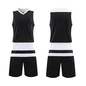 Maillots d'entraînement de basket-ball respirants personnalisables ensemble de maille unisexe nouveau style pour adultes enfants vêtements de basket-ball sublimés - Product Image 3