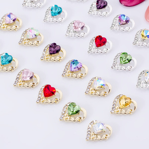 Colorido 3D Nail Art Charms Love Crystal para <span class=keywords><strong>uñas</strong></span> acrílicas Mujeres Niñas Día de la madre de San Valentín - Product Image 5
