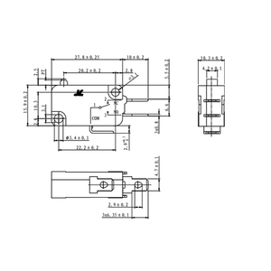 MX12-5 Black Housing Red Contactor Plastic Micro/Miniature Push Button Switches Factory Price SPDT Circuit Hot Selling - Product Image 6