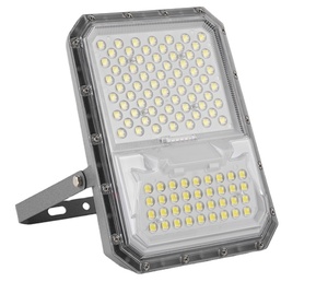 Đèn pha năng lượng mặt trời 100W 200W 300W điều khiển ánh sáng thông minh + Điều khiển từ xa dòng không thấm nước/khung hình chữ U - Product Image 1