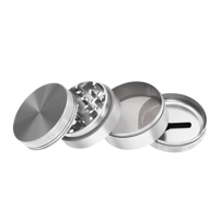Premium 55MM 4 Pièces En Aluminium Broyeur D'herbes Broyeur En Gros Manuel Fumeurs Accessoires Gratuit Logo Personnalisé Broyeur De Tabac En Métal