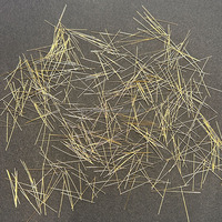 DAYE Micro Fibres droites en acier à haute teneur en carbone, revêtement laiton, durables, 0,25 mm, 2850 Mpa, certifiées CE pour béton UHPC