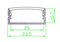 Clips en plastique à Led en Pvc à bas prix pour profilé en Aluminium, lumière d'extrusion en Aluminium à Led en forme de U