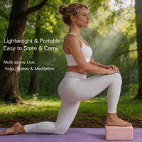 Bloc de yoga en mousse EVA haute densité 230x150x75mm 280g, brique en mousse antidérapante à bords biseautés, accessoires de fitness Pilates, fournisseur en gros