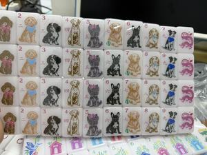 Juego de Mahjong Americano de Plástico con Temática Canina de Lujo, Portátil y Completo, en Stock, Envío Rápido - Product Image 5