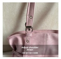 Tas Tote Retro untuk Perjalanan, Tas Tangan Wanita, Bergaya Kasual, Kapasitas Besar, Tas Selempang, Tas Ketiak, Resleting, Bahan Poliester
