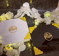 RAY YI Vente en gros personnalisé de luxe de haute qualité or acrylique Ahram Hajj Mubarak Wuth Hajj boîte-cadeau avec Hajj et Omra cadeaux
