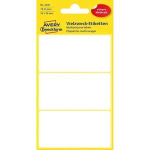 เอเวอรี่ zweckform vielzwectiketten 3081 76x39xmm weiβ 18 stück - Product Image 2