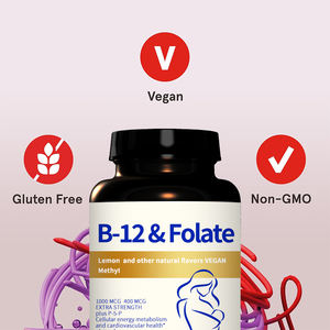 Vitaminas B12 Suplemento de ácido fólico Comprimidos de complejo de vitamina <span class=keywords><strong>B</strong></span> - Product Image 2
