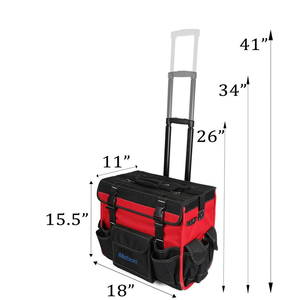 Custom <strong>Tote</strong> <strong>Tool</strong> <strong>Bags</strong> Organizer Trolley Wheels Big Capacity Rolling <strong>Tool</strong> Storage <strong>Bag</strong> - Product Image 3