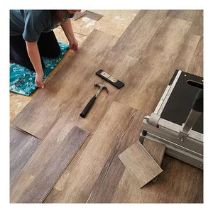 Suelo Vinílico SPC de PVC con Sistema de Clic, Núcleo Rígido de Compuesto de Piedra y Plástico, Libre de Formaldehído, para Sala de Estar - Product Image 1