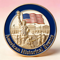 Moneda de Desafío Metálica 3D con Logotipo del Cliente, Chapada en Oro, Imitación Antigua, Impresión UV, Venta al Por Mayor del Fabricante
