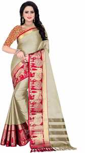 Kanjivaram seda Sari alfanumero - Product Image 5