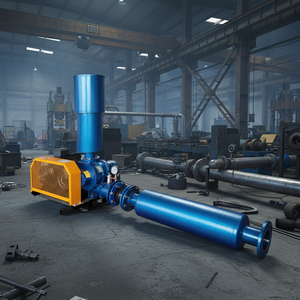 삼엽 루츠 블로워 7.5KW RAS 시스템 에어레이터 어류 새우 양식장 고용존산소 - Product Image 1