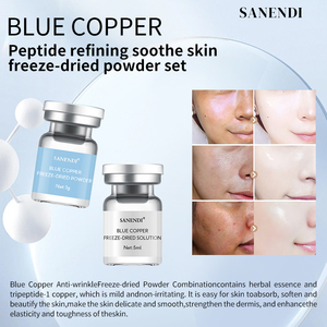 Wholesale Blue Copper Peptide <b>Serum</b> Moisturizing Smoothing Facial Essence Custom Logo Skin Care OEM ODM - Product Image 6