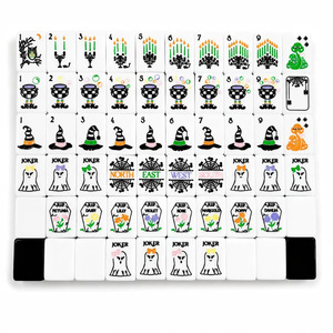Custom 4-player American Halloween Mahjong Tiles with Spiders <b>Themed</b> <b>Set</b> Modern Portable Luxury - Product Image 6