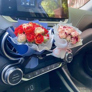 10cm mini innovativo fiori secchi Bouquet auto aromaterapia deodorante per auto decorazione a Clip per auto <span class=keywords><strong>con</strong></span> deodorante per auto rosa - Product Image 2