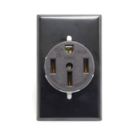 Prise de courant encastrée NEMA 14-50R 50A 250V, 3 pôles 4 fils, fiches et prises industrielles