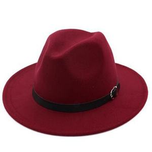 Nuevos Sombreros Fedora de Moda para Hombre y Mujer, Comercio Exterior, Otoño Invierno, Color Sólido, Estilo Panamá Jazz Casual, Sombreros Suaves con Tira de Cuero - Product Image 4