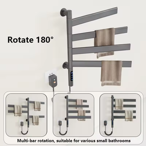Toallero Eléctrico Calefactado de Acero Inoxidable, Montado en Pared, Calentador de Toallas 110V 220V para Baño - Product Image 5