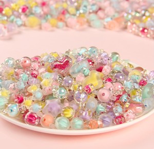 Cuentas Acrílicas Transparentes Mate en Forma de Estrella, Corazón y Redondas para Pulseras DIY y Bolígrafos Decorativos con Cuentas - Product Image 4