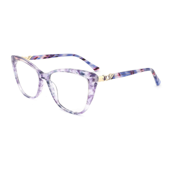 2023 Trend New Fashion Design Women Ladies Square Acetate Optical Frame Mix Color With Customised Logo