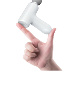 Pistola de masaje muscular ajustable <span class=keywords><strong>2025</strong></span>, masajeador de cuerpo y cabeza portátil blanco Beige con función de vibración - Product Image 3