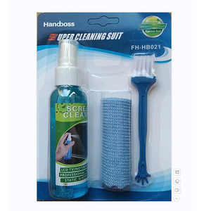 Handboss Screen Cleaner Kit With Spray <b>Bottle</b> <b>Brush</b> And Microfiber Cloth For Laptop Monitor Phone Camera Tv Cleaning - Product Image 2