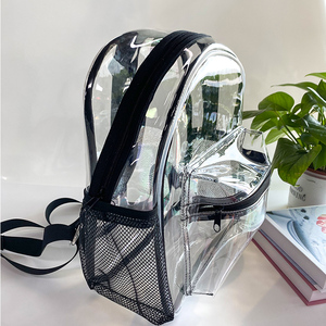 <span class=keywords><strong>Sac</strong></span> <span class=keywords><strong>à</strong></span> <span class=keywords><strong>dos</strong></span> étudiant personnalisé en PVC avec fermeture éclair, unisexe, robuste, transparent, avec sangle renforcée pour le <span class=keywords><strong>collège</strong></span> et le travail - Product Image 5