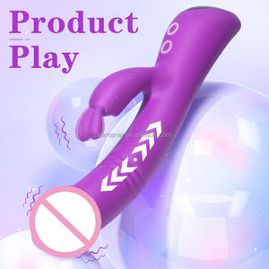 Vibratore Rabbit <span class=keywords><strong>Sexy</strong></span> per Donne, Massaggiatore Clitorideo e del Punto G, Giocattolo Sessuale per il Corpo e il Seno, Vibratore Clitorideo, Masturbatore - Product Image 1