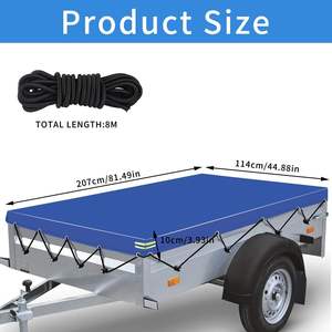 Bâche <span class=keywords><strong>plate</strong></span> pour <span class=keywords><strong>remorque</strong></span> LIYUAN avec œillets - Product Image 4