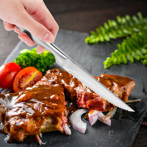 Juego de Cuchillos para Carne de Acero Inoxidable de Alta Calidad, 101g, con Borde Ultra Afilado, Diseño Moderno y Lujoso, con Hoja Serrada, para Comida Occidental - Product Image 4