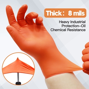 Guanti in Nitrile Diamantato Monouso Resistenti all'Olio XINGYU, Guanti Protettivi per Meccanici, Guanti in Nitrile Diamantato Monouso per Lavori Pesanti - Product Image 3
